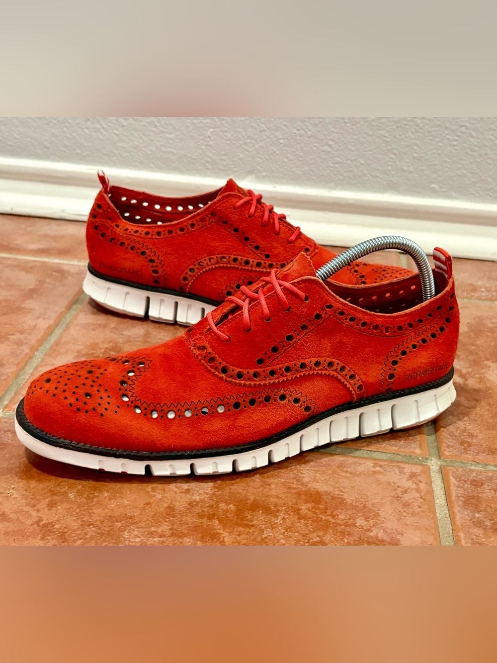 Men’s Cole Haan Pimento Red Zerogrand Wing Oxford - Size 11 Men’s